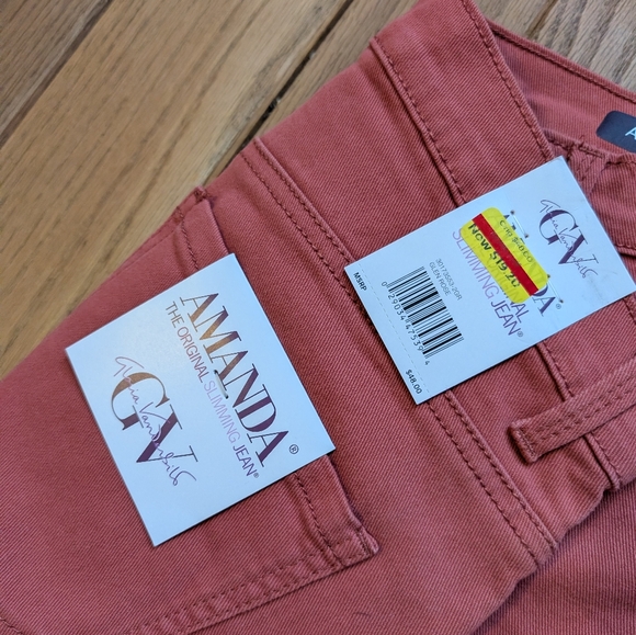 Nwt Women's Gloria Vanderbilt Amanda Classic Rise Tapered Leg Jeans Size 8 - Picture 5 of 5